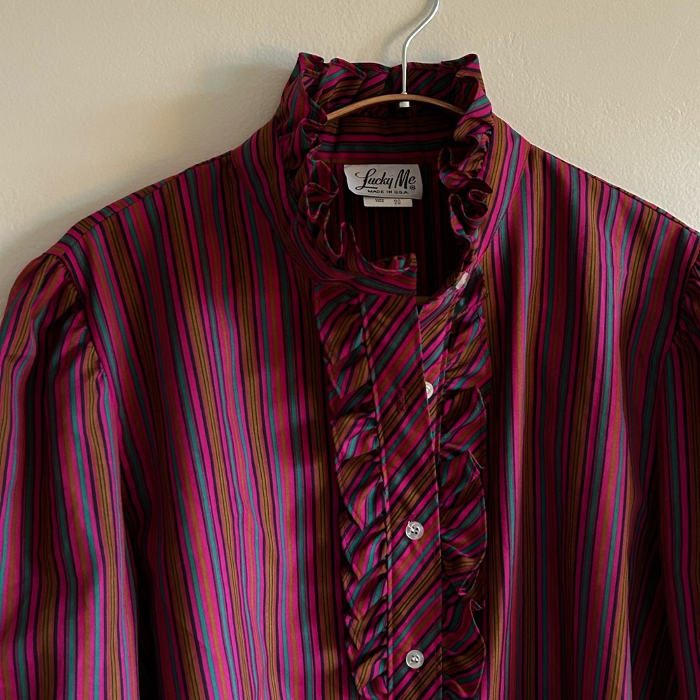 Frilled Collar 70’s Top